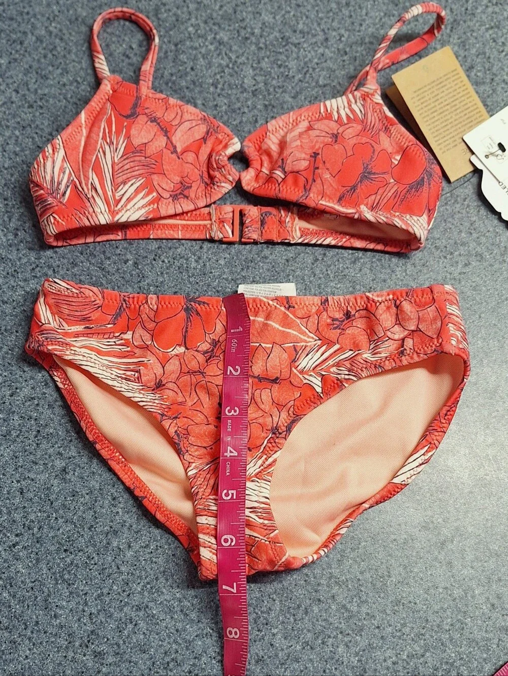 Volcom Sea U Soon Pistol Punch Bikini Set, Size 7, Style#Q3122203, NWT🌞